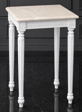 Sellette carrée Louis XVI hauteur 70cm plateau marbre