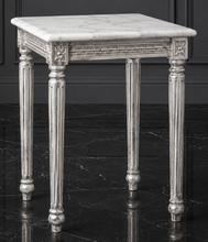 Sellette de style Louis XVI plateau marbre pour lampe