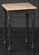 Sellette guéridon baroque de style Louis XVI sculptée main