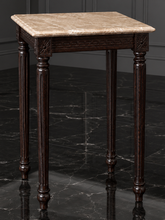 Guéridon sellette baroque Louis XVI bois noir