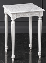 Sellette baroque de style Louis XVI laquée blanche