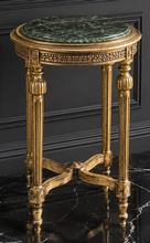 Sellette ronde Louis XVI en bois naturel