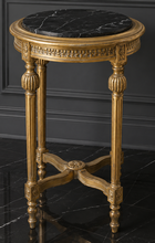 Sellette ronde de style Louis XVI finition noire