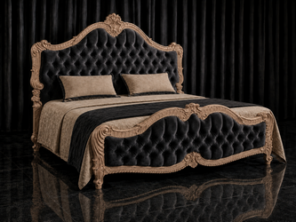 Lit baroque Trianon de style château fabrication artisanale