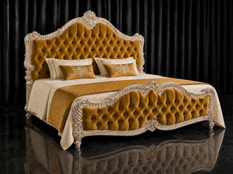 Lit baroque Trianon sur mesure pour chambre de prestige