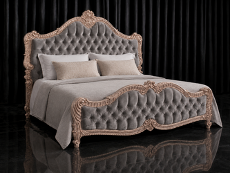 Lit baroque Trianon avec sculptures artisanales