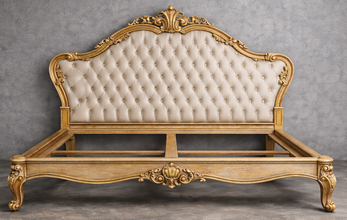 Lit Acanthus Style Baroque - Modèle Acanthus en bois doré