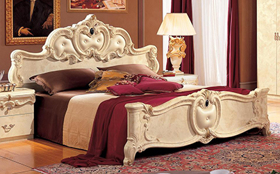 lit baroque blanc