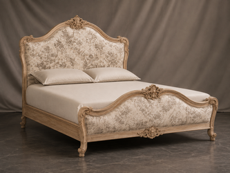 Lit Marie-Antoinette sur mesure en hêtre massif sculpté