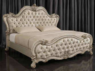 Lit baroque Versailles I sur mesure avec bois sculpté