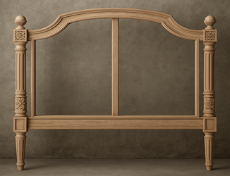 lit de style Louis XVI finition bois clair Meubles Dobois