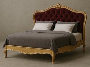 chambre lit cabriolet Louis XV bois sculpté Meubles Dobois