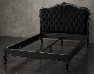Lit baroque style Louis XV finition dorée - Meubles Dobois