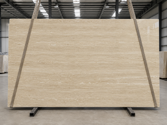 Plaque de marbre beige Emperor pour plateau de meuble de style - LES MEUBLES DOBOIS