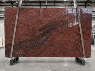 Plaque de marbre rouge sur mesure pour meuble de style - LES MEUBLES DOBOIS