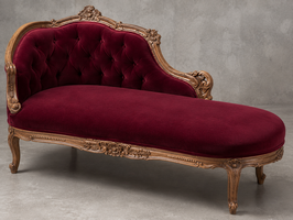 Méridienne Marie Antoinette de Style Louis XV 