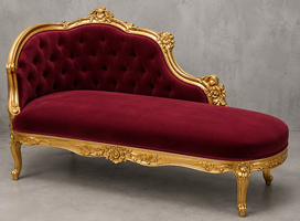 Méridienne Marie Antoinette de Style Louis XV 