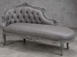 Méridienne Marie Antoinette de Style Louis XV 