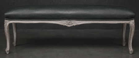 Bancs Style Louis XV tissu lin ivoire meubles dobois