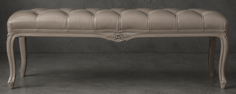 Bouts de Lit Style Louis XV bois cérusé noir meubles dobois