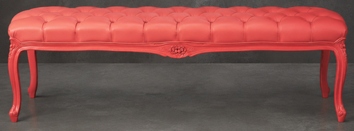 Pouf Style Louis XV bois noir meubles dobois