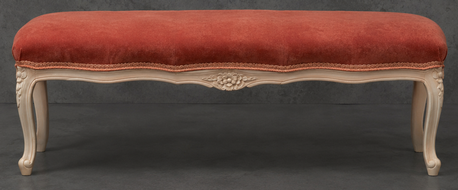 Banquettes Style Louis XV tissu lin beige meubles dobois