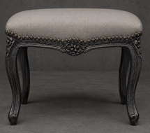 Bouts de Lit Style Louis XV bois cérusé blanc meubles dobois