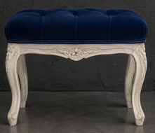 Banquettes Style Louis XV tissu lin gris meubles dobois