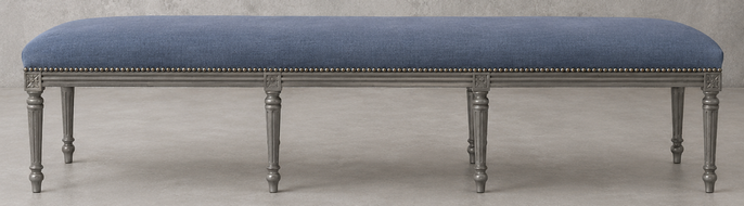 Pouf Style Louis XVI bois doré meubles dobois