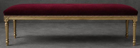Repose-pieds Style Louis XVI bois gris patiné meubles dobois