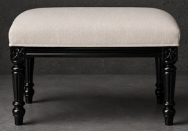 Banquettes Style Louis XVI tissu velours bordeaux meubles dobois