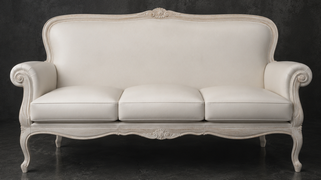 Canapé Cabriolet de Style Louis XV 