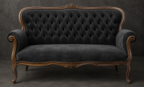Canapé Cabriolet de Style Louis XV 
