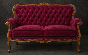 Canapé Cabriolet de Style Louis XV 