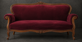 Canapé Cabriolet de Style Louis XV 
