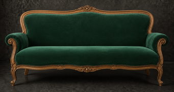 Canapé Cabriolet de Style Louis XV 