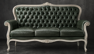 Canapé Cabriolet de Style Louis XV 