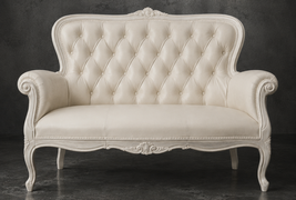 Canapé Cabriolet de Style Louis XV 