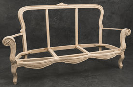 carcasse banquette louis xv baroque