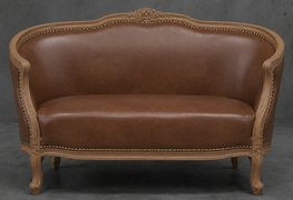 banquette marquise style Louis XV pour salon ancien