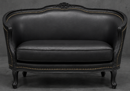 banquette marquise style baroque en bois sculpté MEUBLES DOBOIS
