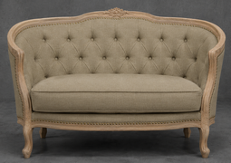 banquette marquise style baroque pour salon Louis XV