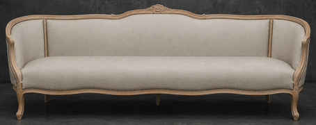 canapé marquise style Louis XV pour salon baroque élégant