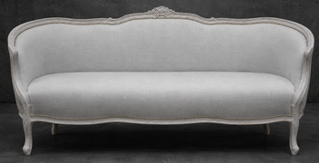 banquette marquise style baroque pour salon de style ancien