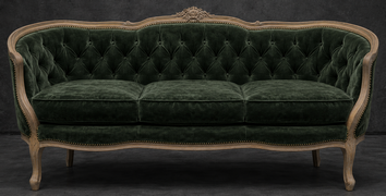 salon baroque avec canapé marquise Louis XV