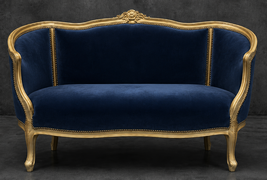 canapé marquise style Louis XV fabrication MEUBLES DOBOIS