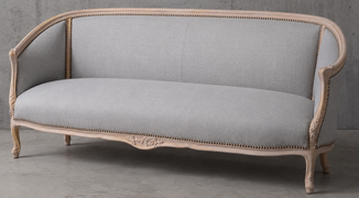 Banquette de style baroque fabriquée par Meubles DOBOIS