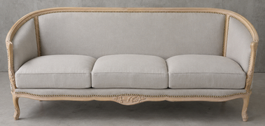Canapé ottomane Meubles DOBOIS en style Louis XV