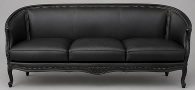 Banquette baroque Meubles DOBOIS avec assise tapissée sur mesure