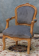Fauteuil cabriolet enfant de fabrication artisanale personnalisable - MEUBLES DOBOIS